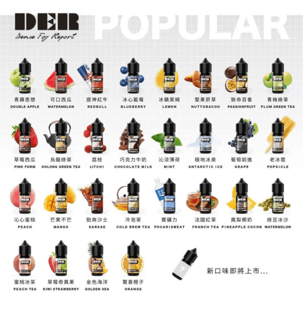 DER系列電子煙主機小煙油30ml #3.0%：圖片 2