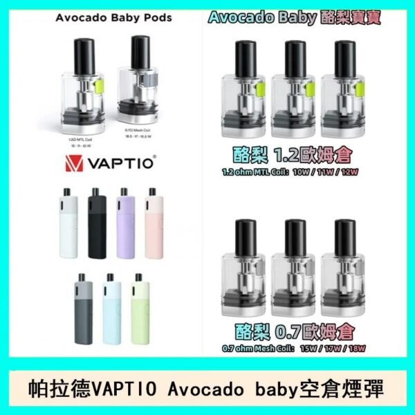帕拉德VAPTIO Avocado Baby酷梨寶寶空倉煙彈